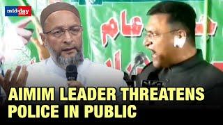 Akbaruddin Owaisi’s Speech Asaddudin Owaisi’s brother threatens police in public former backs him