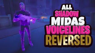 All Shadow Midas Boss REVERSED Voicelines in Fortnite Chapter 2 Season 4  Fortnite Henchman Sounds