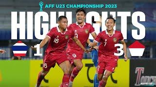 Thailand 1-3 Indonesia #AFFU23 2023 Semifinal