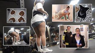 long leg day in the gym with my niece and dad VLOG