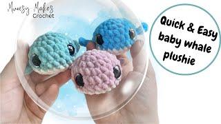 Beginner friendly - crochet baby whale tutorial LOW SEW