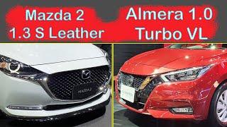 Mazda 2 2020 1.3 S Leather Sedan VS Nissan Almera 1.0 Turbo VL 2020