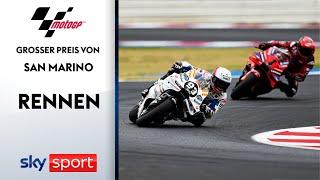 Regen bringt wildes Rennen durcheinander  MotoGP Rennen - Highlights   San Marino GP  MotoGP