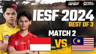 INDONESIA vs MALAYSIA - MATCH 2  GROUP STAGE  IESF ASIA REGIONAL QUALIFIERS 2024