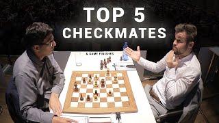 Top 5 Checkmates & Game Finishes  GRENKE Chess 2024