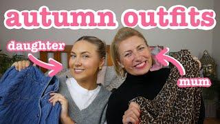 AUTUMN OUTFITS mum vs daughter outfit challenge Primark Zara & more