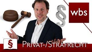 Jura Basics Privatrecht vs. Öffentliches Recht vs. Strafrecht  Rechtsanwalt Christian Solmecke