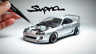 BUILDING A TOYOTA SUPRA REPLICA MODEL CAR  124 Scale Tamiya.