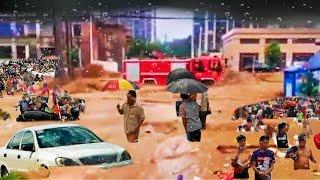thousands of people evacuated  Flood in Chinas Guangdong Province