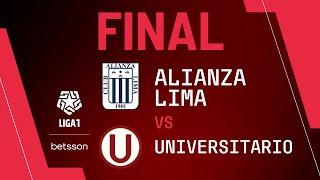 Alianza Lima vs Universitario 0-2 Resumen extendido del título crema hoy en Matute por la Liga1