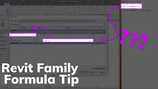 Revit Family Formula Tip