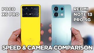 POCO X6 Pro vs Redmi Note 13 Pro 5G SPEED TEST & CAMERA Comparison  Zeibiz