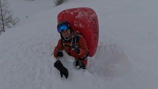 Avalanche accident in the Alps Davos