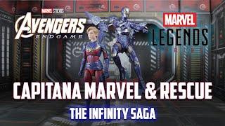 Marvel Legends Pack Capitana Marvel y Rescue UNBOXING & REVIEW EN ESPAÑOL