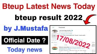Bteup Even Semester Result 2022 Official Date Tweet by Javed Mustafa Sir