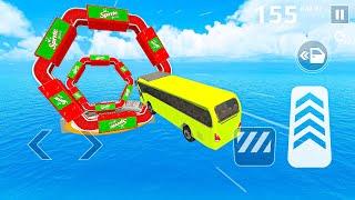 Extreme Speed Bus Jumps - Bus Stunt Simulator #2 - Gameplay Android