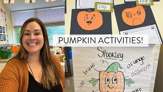 Pumpkin Activities in 1st Grade