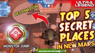 Top 5 Secret Places in New Maps  Monster Jump  Mech Arena