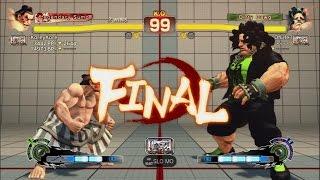 USF4 - E.Honda Koreykore Vs Hugo BOTB_SliceOfLife 720p60fps HD◄◄