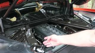 C8 Corvette Engine compartment