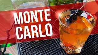 HOW TO MAKE A MONTE CARLO COCKTAIL  Rye Whiskey Cocktail  Robs Home Bar
