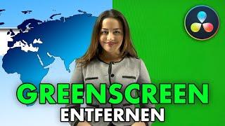 EINFACH Greenscreen ENTFERNEN  KEYING in FUSION  DaVinci Resolve TUTORIAL Deutsch