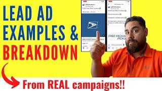 Facebook Lead Ads Example - REAL Lead Generation Ads Facebook Examples