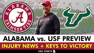 Alabama vs. USF CFB Week 2 Preview Injury News Keys To Victory & Betting Odds  Alabama Football