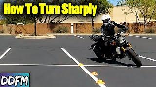 How To Turn ANY Motorcycle At A Slow Speed Tight Turn From A Stop