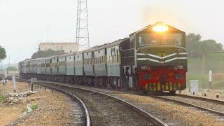 High Speed Trains Pass Jungshahi Station  Fastest Trains Sindh Railways  Speedy Trains Pakistan