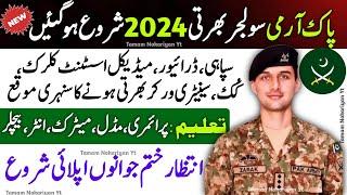 Pak Army New Soldier Jobs 2024  Join Pak Army as Soldier  Pak Army Soldier Jobs 2024 Online Apply