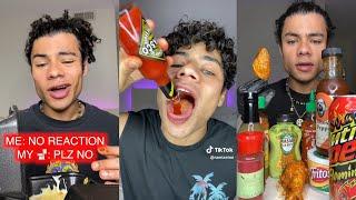 Extreme Spicy Food Compilation by Rami AlyZein with No Reaction