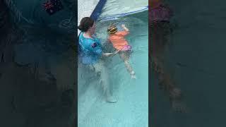 Cute Baby Swimming Video With Kicks And Paddles #swimming #pool #toddler #swimmingpool #swimlessons