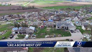 Nearly 50 homes destroyed in Minden Iowa by EF-3 tornado