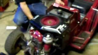 completed turbo charged racing lawn mower