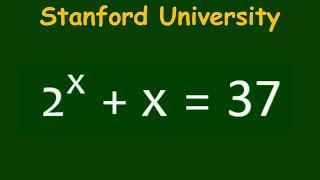 Stanford University Entrance Exam tricks  Find the Value of x=?