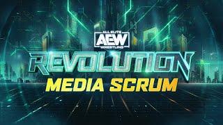 AEW Revolution Media Scrum  3324 Greensboro NC