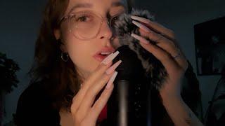 ASMR slow whispers mic scratching barefluffy trigger words mouth sounds personal attention