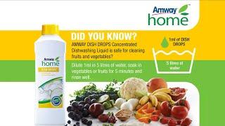 Cleaning Fruits and Vegetables Demo  Dish Drops  Amway Home  Amway