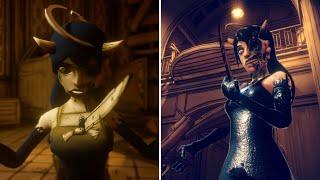 All Alice Angel Get Stabbed Scenes Comparison - Bendy and the Dark Revival 2022