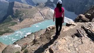 Glacier National Park  Highline trail  the most beautiful trail  Grinnell Overlook