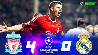 Liverpool 4-0 Real Madrid - 200809 - Gerrard Torres vs Casillas Ramos - Extended Highlights - FHD