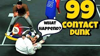 NBA 2K19 to 2K20 99 CONTACT DUNK KNOCK OUT POSTERIZER CONTEST DUNKS  WITH SLASHER BUILD