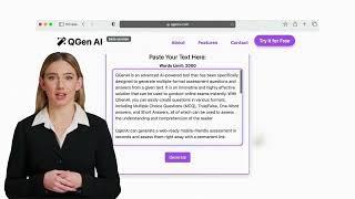 QGenAI.com - Create AI-powered Questions and Answers Quizzes Exams and Assessments in Seconds.