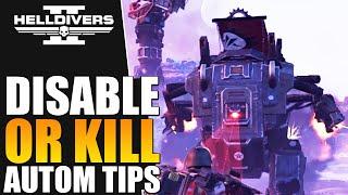 Disable or Kill HulksTanks & Automaton Tips - Helldivers 2
