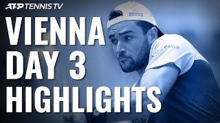 Berrettini Continues London Charge Monfils Khachanov Fight Through  Vienna 2019 Highlights Day 3