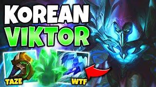 WTF? THIS KOREAN VIKTOR BUILD IS DESTROYING TOP LANE NEW META - League of Legends