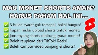 MAU MONETISASI SHORTS AMAN? HARUS PAHAM HAL INI