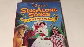 Walt Disney * Sing Along Songs * I Love To Laugh * Volume 9 * VHS Movie Collection