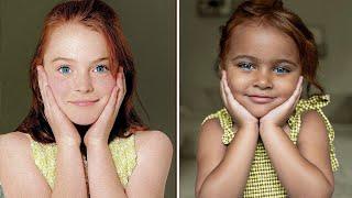 Lindsay Lohan Transformation on My Mixed 5 Year Old Daughter. *Shocking